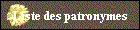 Liste des patronymes