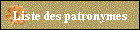 Liste des patronymes